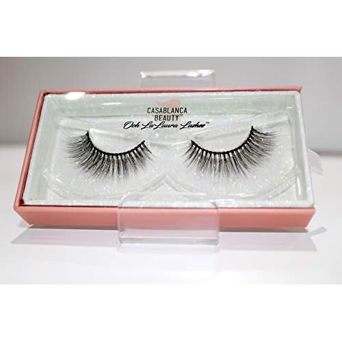 CASABLANCA BEAUTY | LUXE Faux Mink False Eyelashes - Classic Dame | Cruelty-free & Vegan Eyelashes, Soft Glam, Natural look, Reusable 15+ times - 1 Pair