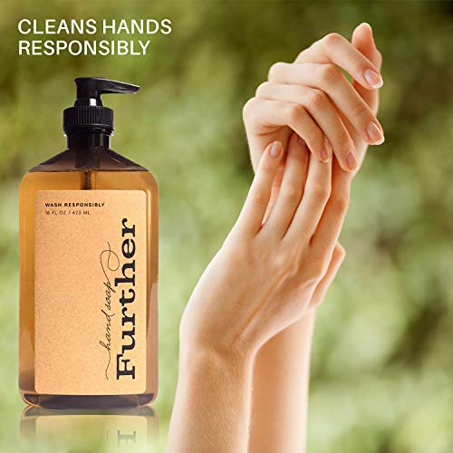 Further Glycerin Hand Soap, 16 Fluid Ounces (Pack of 2) - Sustainable, Natural Liquid Soap