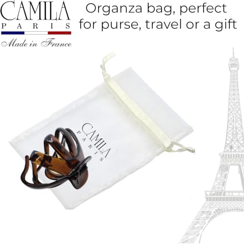 Camila Paris Octopus Hair Clips Tortoise Shell 3.5" Large Claw for Thick Hair