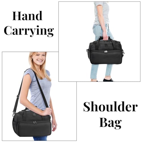 Hairstylist Travel Bag, Large Capacity Hairdresser Bag with Divider, Sturdy Barber Case Holder for Hair Stuff, Professional Cosmetology Organizer for Curling Iron Hair Straightener Supplies