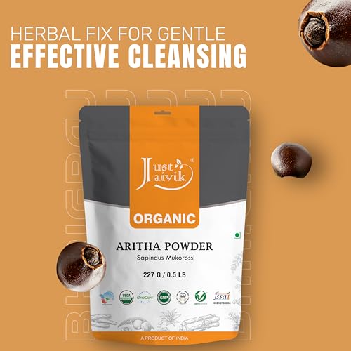 Organic Aritha Powder 227g - Natural Hair Cleanser & Conditioner