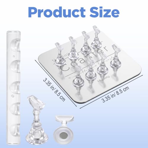Magnetic Nail Art Stand for Press-On Nails, DIY Practice & Display Kit