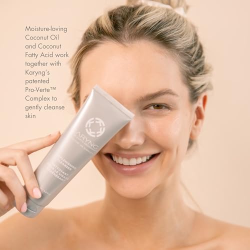 KARYNG Replenishing Cleanser, Natural and Organic Face Wash, Gentle Facial Cleanser with Coconut Oil, Hydrating and Soothing, 6.7oz