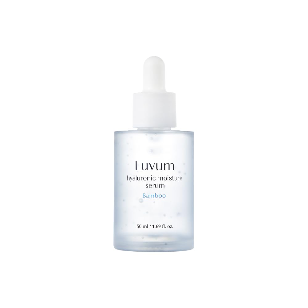 LUVUM Hyaluronic Acid Serum - 83% Bamboo Essence - Multi-Weight Hydration - Ceramide Barrier Support - Gentle Formula - Korean Skin Care, 1.69 fl. oz