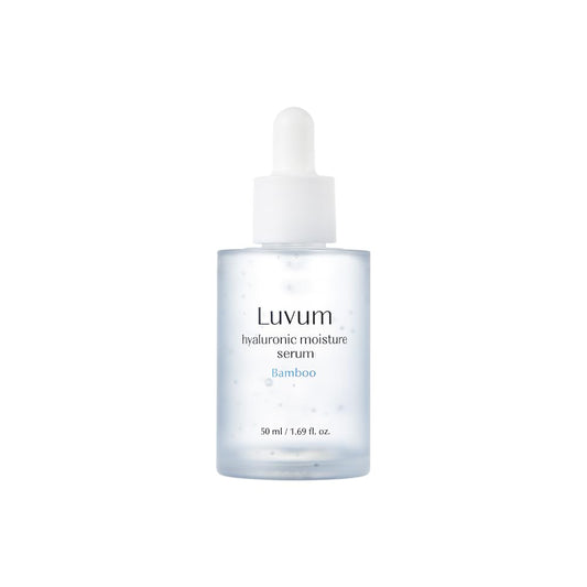 LUVUM Hyaluronic Acid Serum - 83% Bamboo Essence - Multi-Weight Hydration - Ceramide Barrier Support - Gentle Formula - Korean Skin Care, 1.69 fl. oz