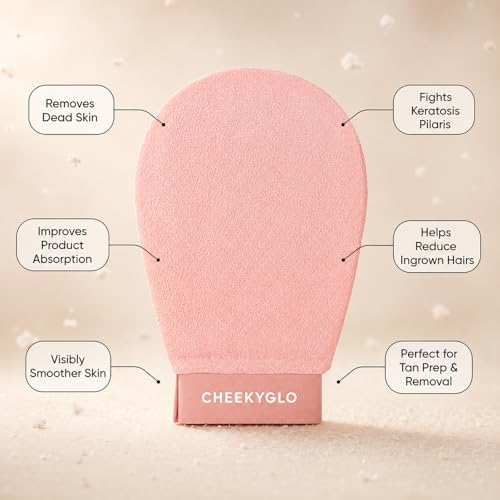 CheekyGlo Korean Exfoliating Glove for Sensitive Skin (2-Pack)