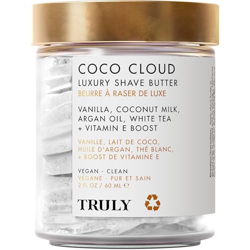 Coco Cloud Shave Butter - Hydrating Vegan Shaving Cream for Women 2 Oz