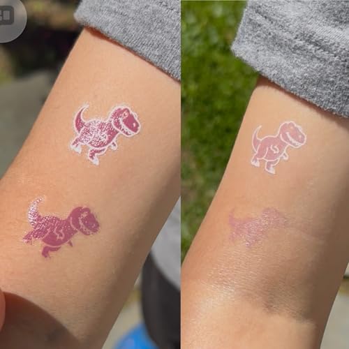 UV Color-Changing Temporary Tattoos for Kids, 24 Pack