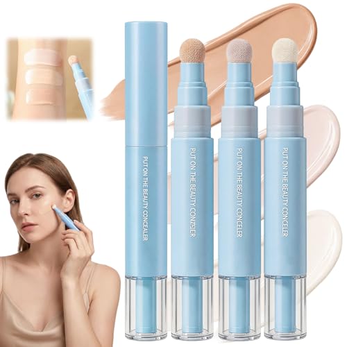 3PC Liquid Foundation & Concealer Pen - Full Coverage Eye Concealer
