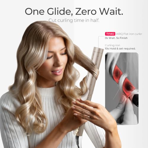 TYMO Dual-Size Airflow Curling Iron 1.5-2 Inch Barrel