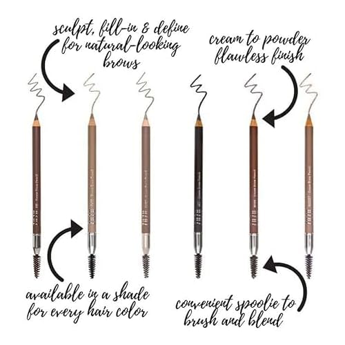 ZUZU LUXE Cream Brow Pencil (Flax - Blonde), Effortlessy sculpt and define eyebrows, natural finish, creamy formula. Natural, Paraben Free, Vegan, Gluten-free,Cruelty-free, Non GMO, 0.044 oz.