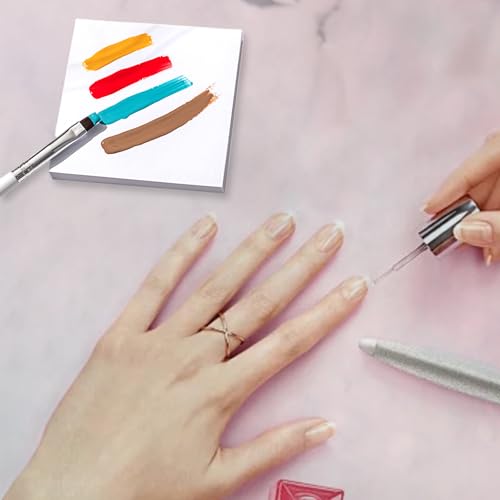 100pcs Nail Art Palette Paper - Double-Sided Disposable 3x3"