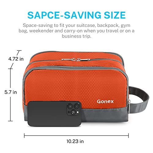 Gonex Travel Toiletry Bag for Men - Water Resistant Dopp Kit