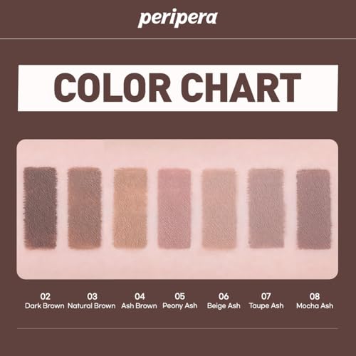 PERIPERA Speedy Skinny Brow Mascara 06 Beige Ash