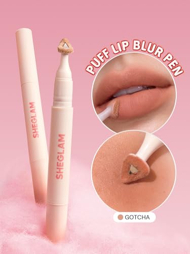 SHEGLAM Marshmallow Puff Lip Blur Pen Matte Lipstick Long-Lasting Hydrating Lip Makeup
