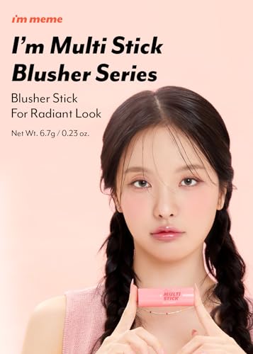 I'M MEME I'm Multi Stick | Blusher Stick for Face | Easy Blending Matte Finish Formula Suitable for Beginners | Blusher 003 Blurry Nude