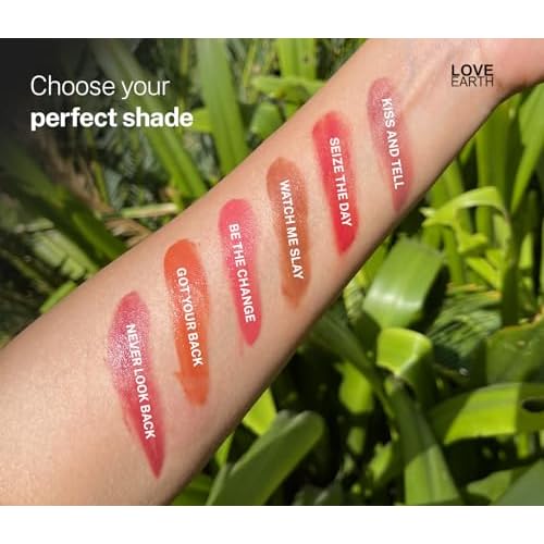 Love Earth Lip Tint & Cheek Tint Multipot-Sieze The Day With Richness Of Essential Oils And Vitamin E For Lips, Eyelids & Cheeks