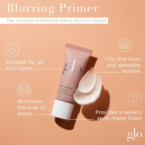 Glo Skin Beauty Blurring Face Primer with Ceramides - Pore Minimizer & Makeup Base, 1 oz