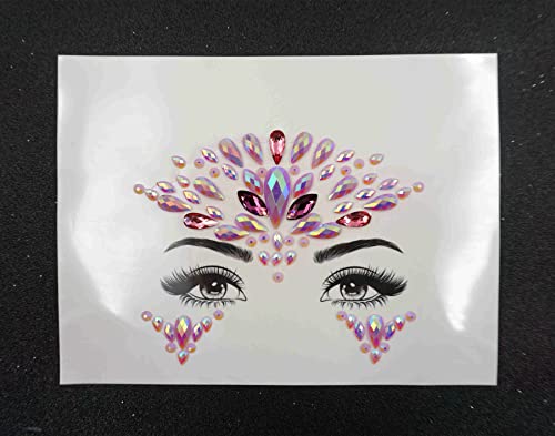 Topz Face Gems Stickers - Festival Rhinestone Jewels for Makeup