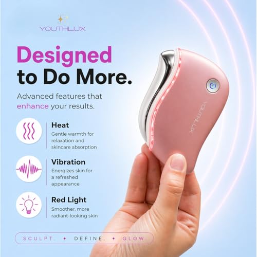 Heated Gua Sha Facial Massager – Electric Face Sculpting Tool