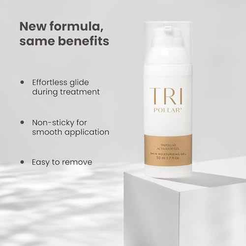 TriPollar Activator Gel - Lightweight Gel for Radio Frequency Treatments - Enhances Anti-Aging Results of RF devices - Supports Skin Elasticity (1.69 oz) (Clear)