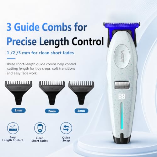 VGR 887T Professional Hair Clippers for Men with Ceramic Blades