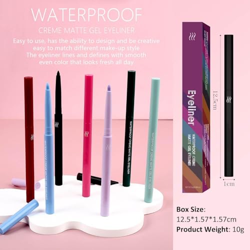 Pink Waterproof Eyeliner Pencil - 12 Hour Long Lasting