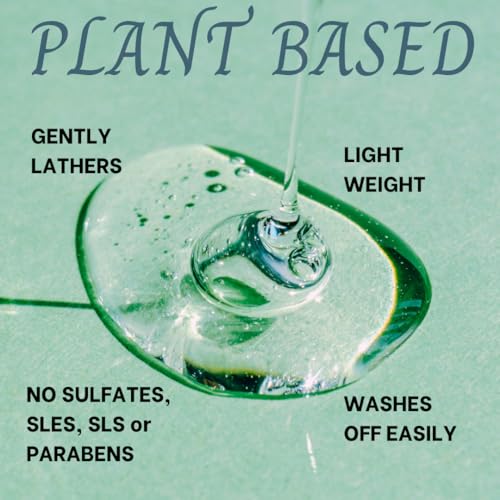 Clarifying Shampoo with Rosemary, Coconut Oil and Aloe Vera for A True Clean, Sulfate Free, Shampoo for Oily, Dry or Curly Hair, for Women and Men