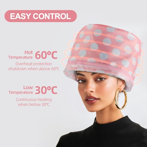 Electric Hair Steamer Cap with Temperature Control