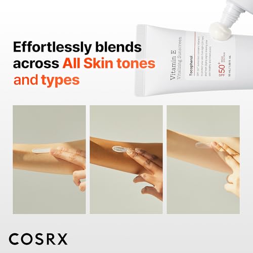 COSRX Vitamin E Sunscreen SPF 50 - Lightweight, No White Cast