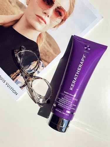 KERATHERAPY Daily Smoothing Cream, 6.8 fl. oz., 200 ml - Keratin Infused Smoothing Cream for Blowouts with Collagen, Jojoba Oil, Wheat & Argan Oil