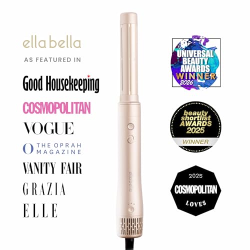 ELLA BELLA 6-in-1 Hot Air Styler – Hair Dryer & Straightener Set