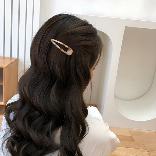 Hair Snap Clips for Women - 20pc Metal Barrettes Set