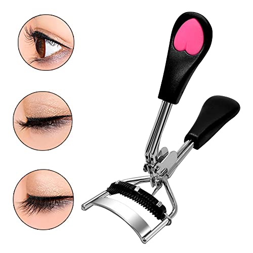 Pinkiou Eyelash Curler Set with Comb & Separator - Ergonomic Design