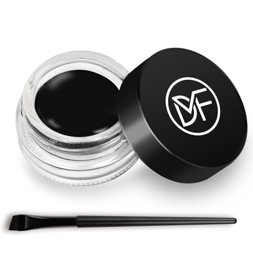 Waterproof Gel Eyeliner Set with Brush - Long Lasting