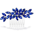 Blue Rhinestone Hair Comb for Women Wedding & Party Accessories