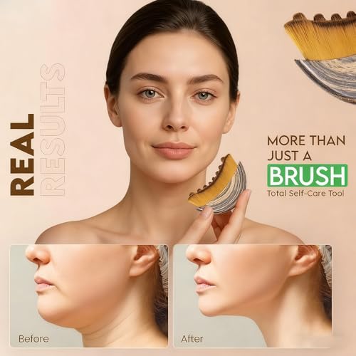 Aeki Lymphatic Contour Face Brush - Reduce Puffiness & Sculpt