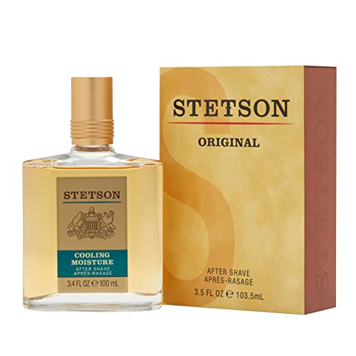 SCENT BEAUTY STETSON Original Cooling Moisture After Shave - Fragrance Notes of Citrus, Honey, and Sage - 3.4 Fl Oz - Pack of 3