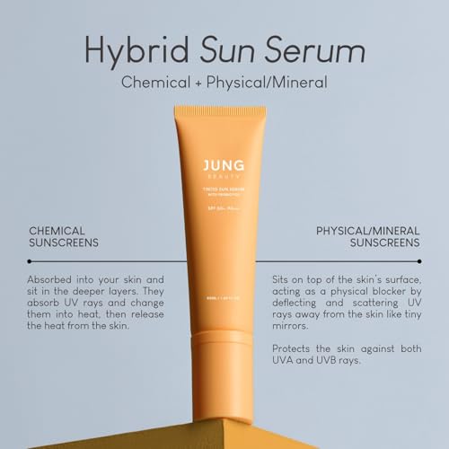 Jung Beauty Tinted SPF 50+ Hybrid Sunscreen Serum with Niacinamide & Panthenol, 50ml