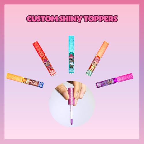 L.O.L Surprise 12 Piece Plant Based Lip Gloss, Girls Party Favors, First Makeup Set for Girl, Perfect for Parties, Sleepovers, and Birthday Gifts, Ages 5 by Townley Girl