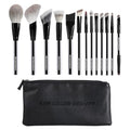 KENCOLOR Makeup Brush Set Professional with Case ? Premium Natural Hair Bristles Make up Brushes & High-End Soft Synthetic, Acrylic Handle, Dense & Non-Absorbent, for Flawless Application