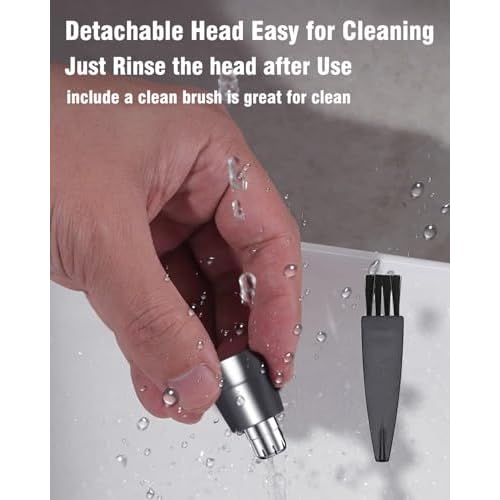 GOMINYUF 4 Pcs Replacement Heads Compatible with Ear and Nose Hair Trimmer Clipper as The Photo Show-Include a Cleaning Brush