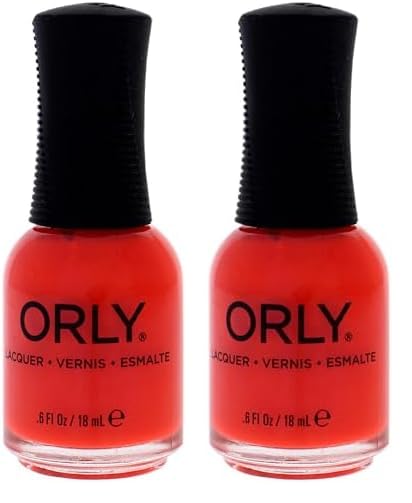 Orly Nail Lacquer - 2000023 Muy Caliente Women Nail Polish 0.6 oz (Pack of 2)