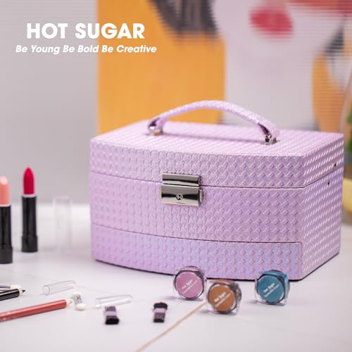 Hot Sugar 31-Piece Makeup Kit with Train Case for Teens