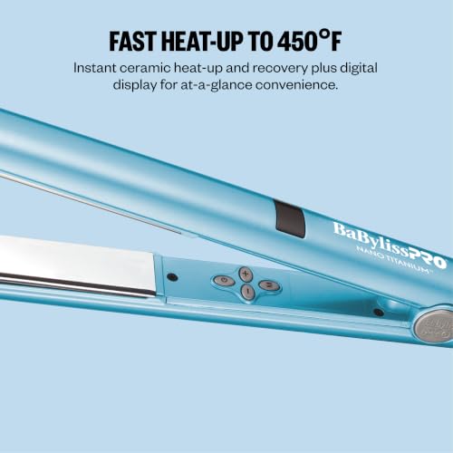 BaBylissPRO Nano Titanium Digital Flat Iron Straightener