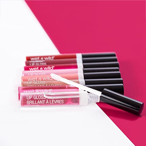 wet n wild MegaSlicks Lip Gloss, Ultra-Glossy, Vitamin-E Enriched, Ultra-Gloss High Shine Moisturizing, Cruelty-Free & Vegan - Bronze Berry