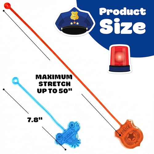 48 Pc Police Party Favors Kit - Stick Hands & Tattoos