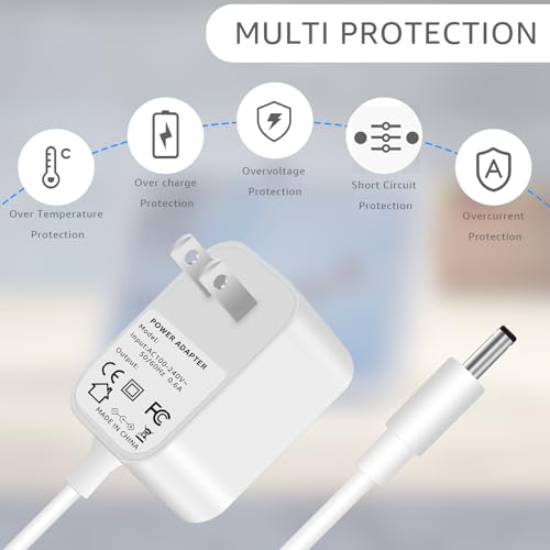 Sigely 5V2A Power, Replacement for Aura Carver AF900 AF100 SR-A30502000U2 Power Adapter, with 5.2FT Power Cord