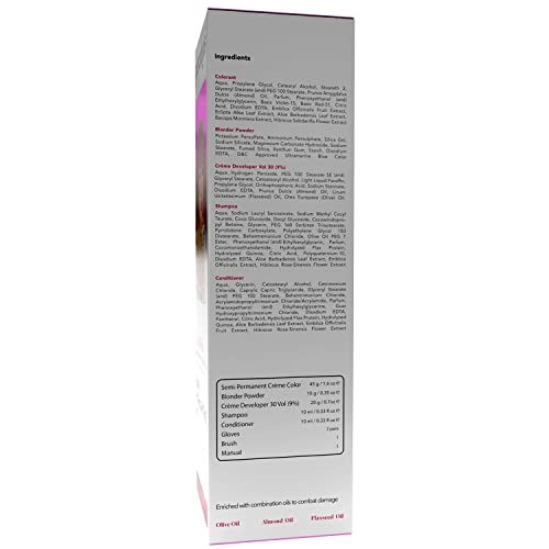 Paradyes Ammonia-Free Pink Semi-Permanent Hair Color Kit