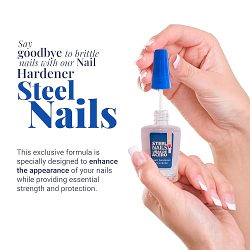 Amen Beauty Steel Nails Strengthener & Hardener Clear Polish for Damaged Nails